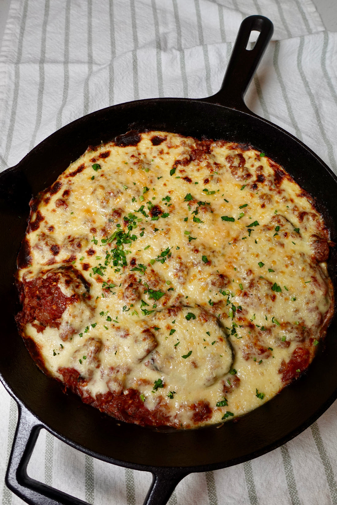 Moussaka with Ground Turkey and Eggplant