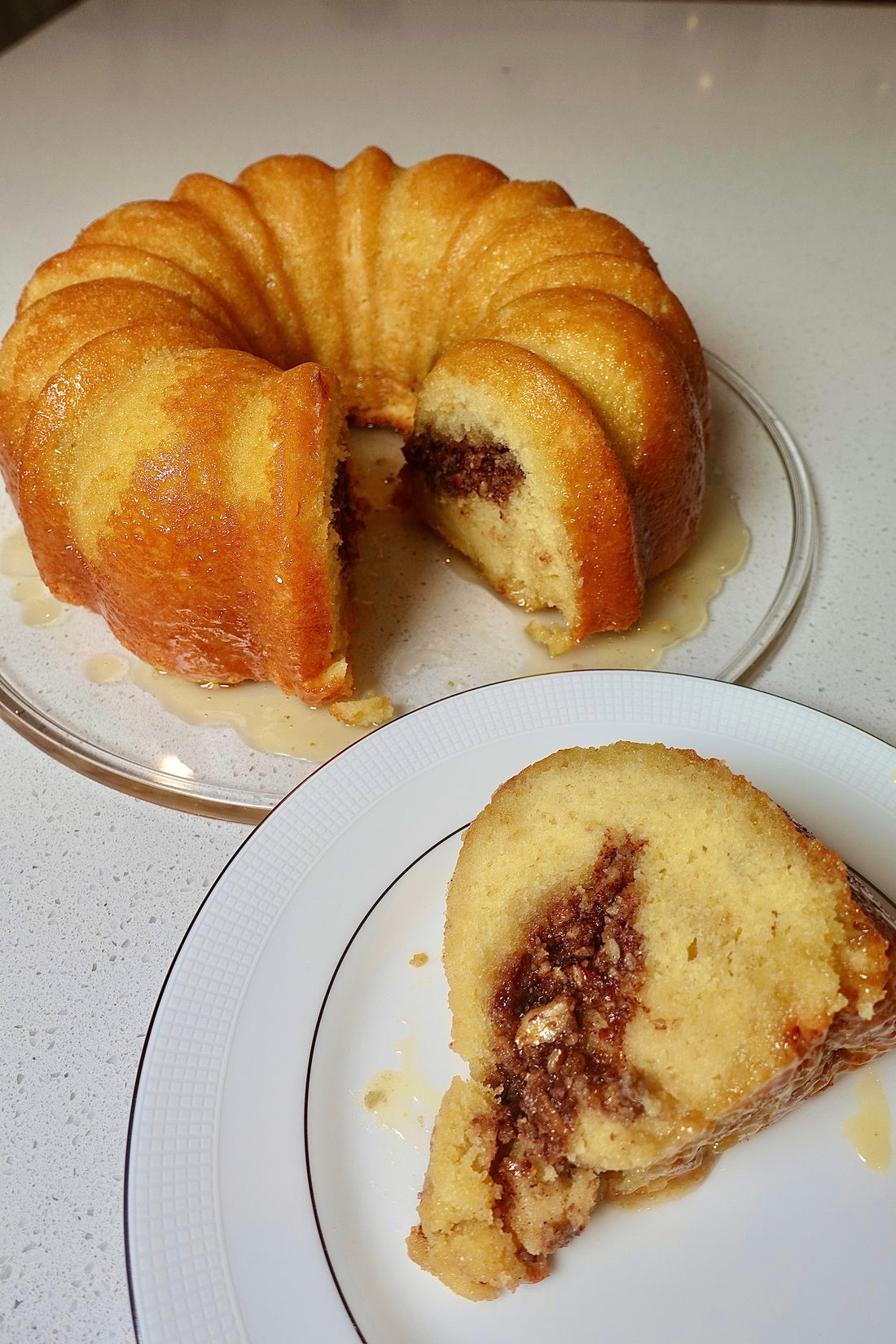 Cinnamon Pecan Streusel Hennessy Bundt Cake